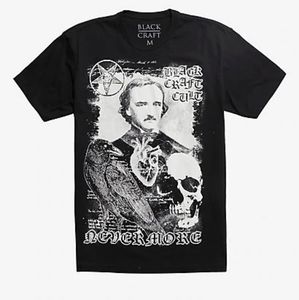 Blackcraft Nevermore Edgar Allen Poe Tee